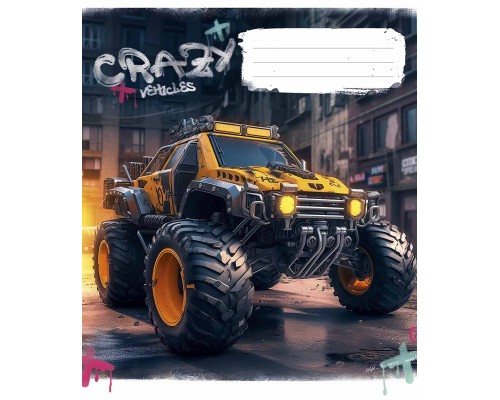 Зошит Школярик Monster trucks 48 аркушів лінія (048-3283L)
