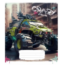 Зошит Школярик Monster trucks 48 аркушів лінія (048-3283L)