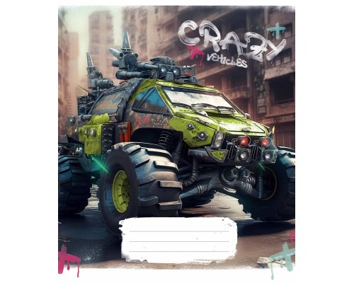 Зошит Школярик Monster trucks 48 аркушів лінія (048-3283L)