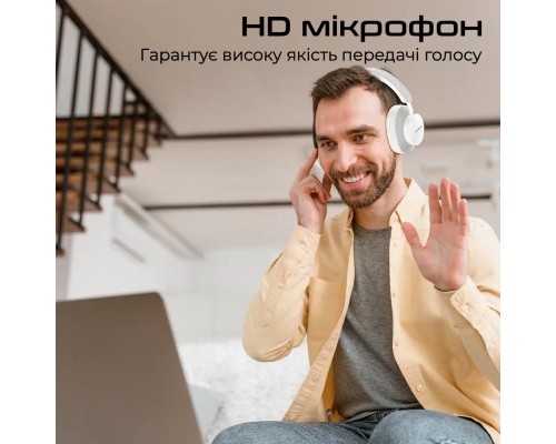 Навушники Promate Takt White (takt.white)