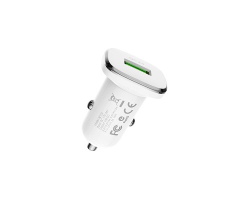Зарядний пристрій BOROFONE BZ12A USB + cable USB to USB-C 1.0m White (BZ12A/TCW)