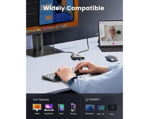 Концентратор Orico USB-C to 5-in-1 Docking Station 5Gbps (CA914227)