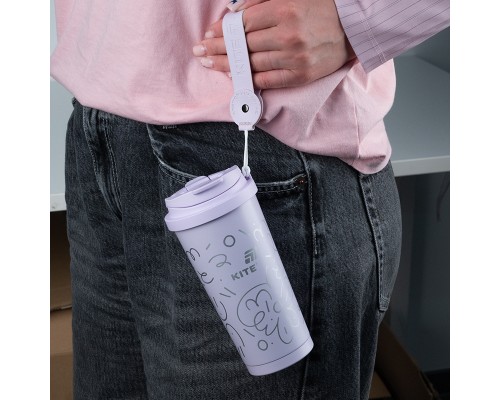 Термокружка Kite 550 мл, фіолетова (K25-1226-2)