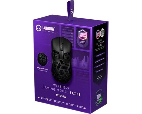 Мишка Lorgar Elite MSE90W Wireless/Bluetooth Black (LRG-MSE90W-BK)