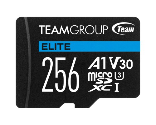 Карта пам'яті Team 256GB microSDXC class 10 UHS-I U3 V30 A1 Elite (TEAUSDX256GIV30A103)