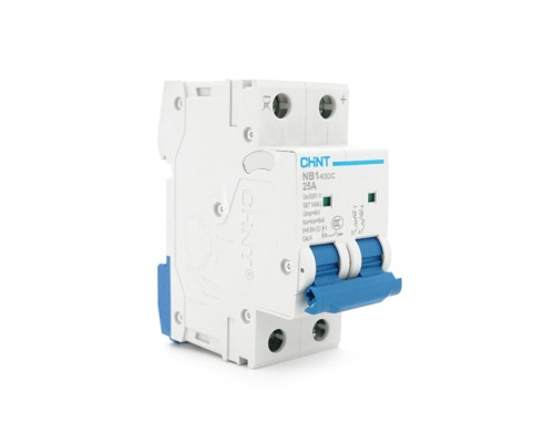 Автоматичний вимикач CHINT NB1-63DC 2P C25 DC500V