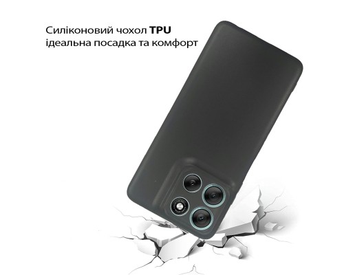 Чохол до мобільного телефона BeCover Silicone Motorola Moto G56 Black (713766)