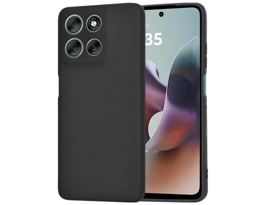 Чохол до мобільного телефона BeCover Silicone Motorola Moto G56 Black (713766)