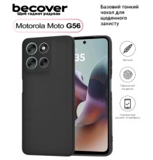 Чохол до мобільного телефона BeCover Silicone Motorola Moto G56 Black (713766)