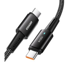 Дата кабель USB-C to USB-C 1.0m 100W black Essager (EXCTT1-CG01)