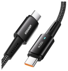 Дата кабель USB-C to USB-C 1.0m 100W black Essager (EXCTT1-CG01)