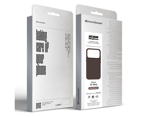 Чохол до мобільного телефона Armorstandart ICON2 MagCase Apple iPhone 17 Pro Dark Brown (ARM87082)