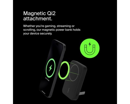 Батарея універсальна Belkin 8000mAh MagSafe Wireless Qi2 Black (BPD007BTBK)