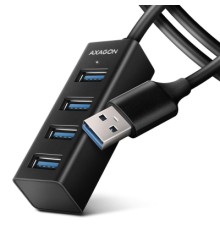 Концентратор AXAGON USB 3.1 to 4xUSB 3.0 1.2m black (HUE-M1AL)