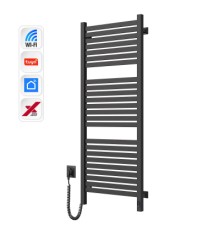 Сушарка для рушників Navin Авангард Х, 1200х480х71мм, Wi-Fi, сталь, чорний муар, ліве підключення (12-272155-4812)