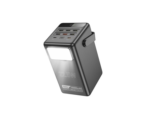 Батарея універсальна HOCO 100000mAh Endure 22.5W PD, QC, LED Lamp, Black (DB03 / 714721)
