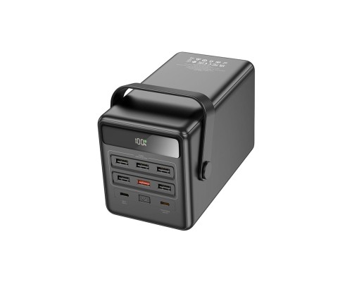 Батарея універсальна HOCO 100000mAh Endure 22.5W PD, QC, LED Lamp, Black (DB03 / 714721)