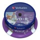 Диск DVD Verbatim 4.7Gb 16X CakeBox 25шт Silver (43500)