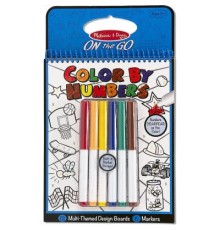 Набір для творчості Melissa&Doug Цветная раскраска по номерам голубая (MD5378)