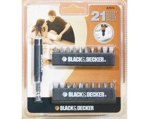 Набір біт Black&Decker A7074-XJ 21 предм. (A7074) Набір біт Black&Decker A7074-XJ 21 предм. (A7074)