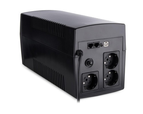Пристрій безперебійного живлення Vinga LED 1200VA plastic case with USB (VPE-1200PU)