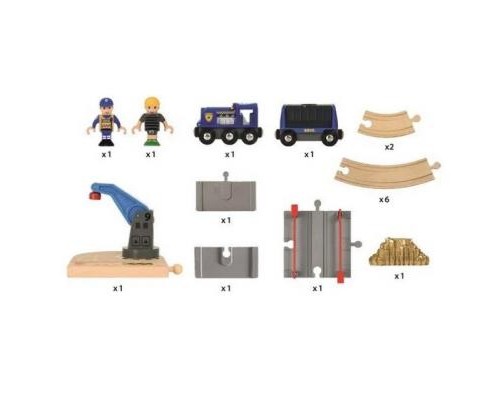 Залізниця Brio World Поліцейский транспорт (33812)