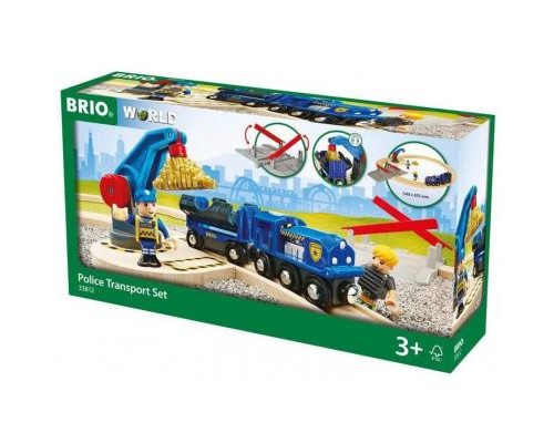 Залізниця Brio World Поліцейский транспорт (33812)