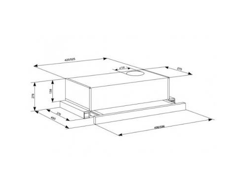 Витяжка кухонна Eleyus LOTUS 470 60 BL (LOTUS47060BL)