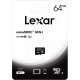 Карта пам'яті Lexar 64GB microSDHC class 10 UHS-I (LFSDM10-64GABC10)