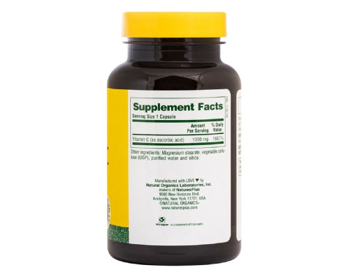 Вітамін Natures Plus Вітамін C, Vitamin C, 1000 мг, Nature's Plus, 90 вегетаріанс (NTP2312) Вітамін Natures Plus Вітамін C, Vitamin C, 1000 мг, Nature's Plus, 90 вегетаріанс (NTP2312)