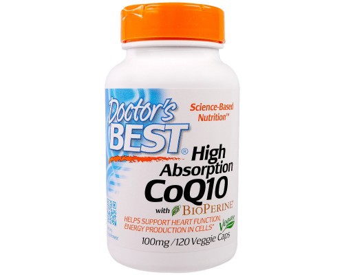 Антиоксидант Doctor's Best Коензим Q10 Високої абсорбацию 100мг, BioPerine, 120 гелевих (DRB-00188) Антиоксидант Doctor's Best Коензим Q10 Високої абсорбацию 100мг, BioPerine, 120 гелевих (DRB-00188)