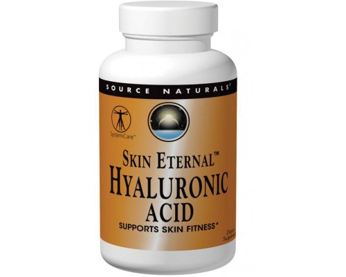 Амінокислота Source Naturals Гіалуронова кислота 50мг, Теанін Серен, Skin Eternal, 60 таб (SNS-01625)