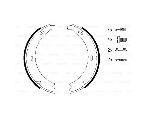 Гальмівні колодки Bosch 0 986 487 543