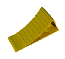 Упор під колесо Poputchik пластик жовтий 220 х 80 х 115 (16-040)