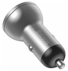 Зарядний пристрій Baseus Digital Display Dual USB 4.8A 24W silver (CCBX-0S)