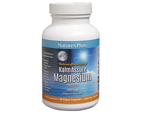 Мінерали Natures Plus Магній 400мг, KalmAssure, 90 гелевих капсул (NAP-33602)