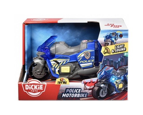 Спецтехніка Dickie Toys Поліцейський мотоцикл з висувним знаком (3302031) Спецтехніка Dickie Toys Поліцейський мотоцикл з висувним знаком (3302031)