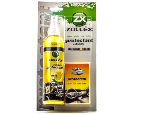 Автополіроль Zollex з губкой 240 мл лимон (18032)