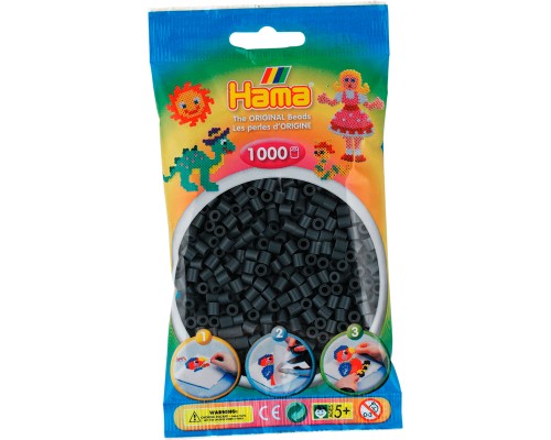 Набір для творчості Hama чорних намистин 1000 шт термомозаіка (207-18)
