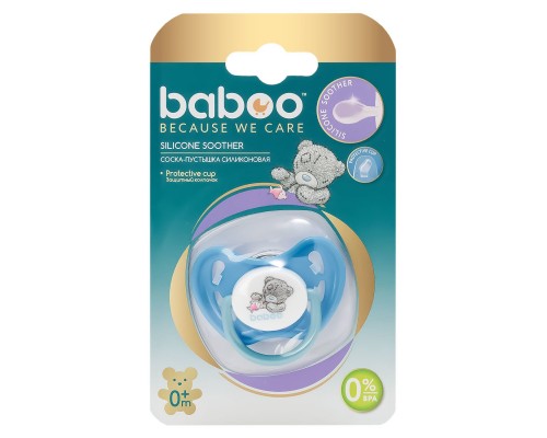 Пустушка Baboo Me To You 0+ міс. синя (90408)