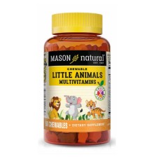 Мультивітамін Mason Natural Мультивітаміни для дітей, Little Animals Multivitamins, 60 ж (MAV09185)