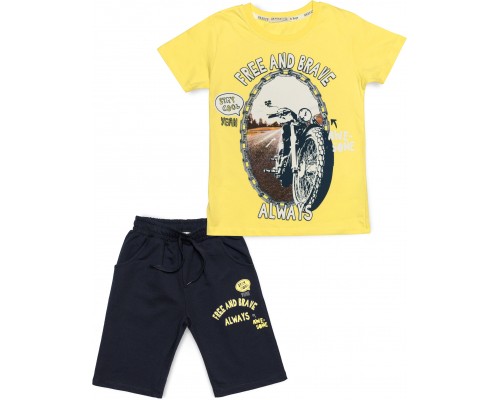 Набір дитячого одягу Breeze з мотоциклом (15772-134B-yellow)
