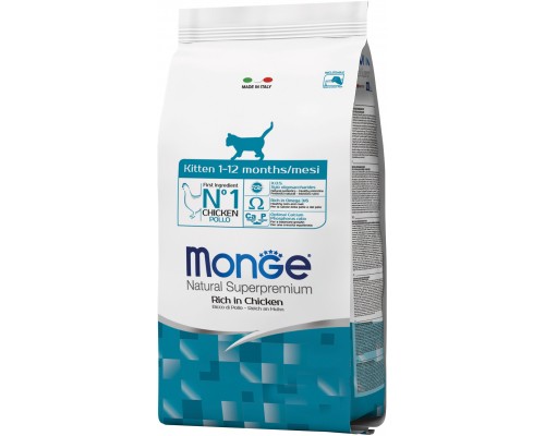 Сухий корм для кішок Monge Cat Monoprotein Kitten з фореллю 400 г (8009470005470)