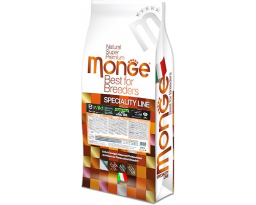 Сухий корм для собак Monge Dog Bwild Gr. Free лосось 15 кг (8009470056052)