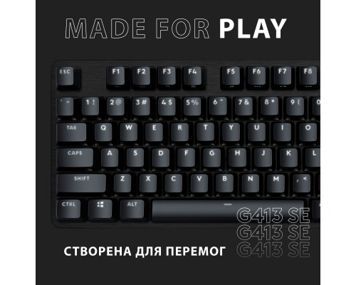 Клавіатура Logitech G413 SE Mechanical Tactile Switch USB Black (920-010438)