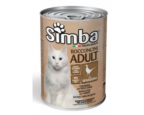 Консерви для котів Simba Cat Wet дичина 415 г (8009470009539)