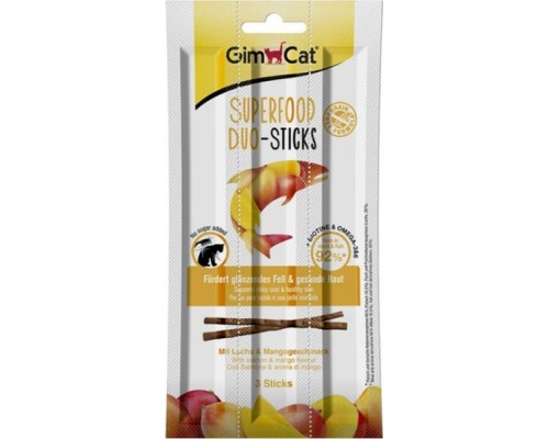 Ласощі для котів GimCat Superfood Duo Лосось і манго 3 шт (4002064420554/4002064420943)