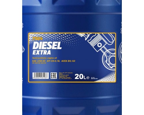 Моторна олива Mannol DIESEL EXTRA 20л 10W-40 (MN7504-20)