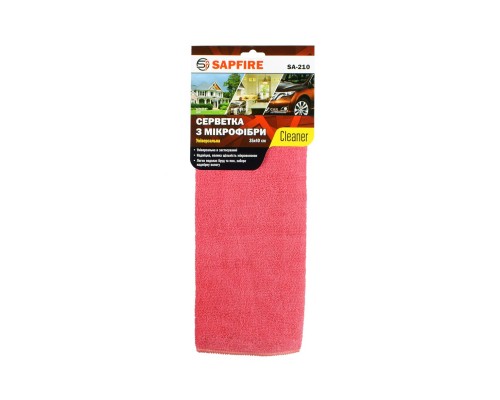Автомобільна серветка SAPFIRE 35х40 см SA-210 Cleaner (002845)