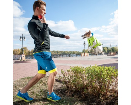 Курточка для тварин Airy Vest двостороння L 55 салатово-блакитна (1633)